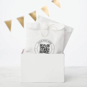 Sacolinha Carregue seu próprio código QR e texto personalizá