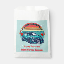 Sacolinha Carro de Criança Fofo do Sol Retro para o Dia dos