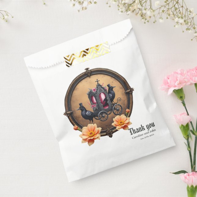 Sacolinha Carruagem Gótica com Ravens e Rosas (Selado)