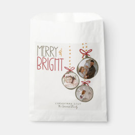 Sacolinha Cartão de Festa Natal da Família de Fotos 2025