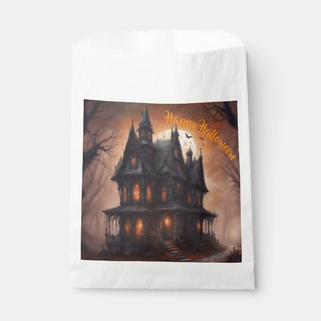 Sacolinha Casa Assombrada Halloween (Frente)
