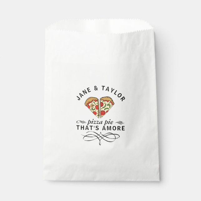 Sacolinha Casais Adoram Nomes de Pizza (Frente)