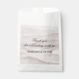 Sacolinha casamento abstrato poeirento rosa