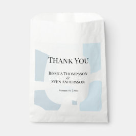 Sacolinha Casamento Artístico Minimalista Azul-Abstrato Mode