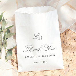 Sacolinha Casamento Boho Minimalista Obrigado