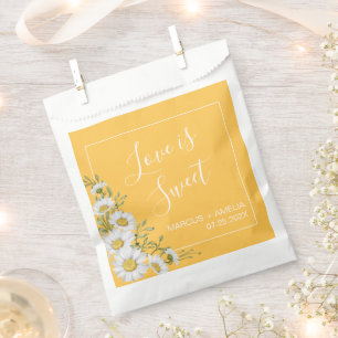 Sacolinha Casamento bonito de Daffodil Amarelo e Disias Bran