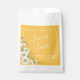 Sacolinha Casamento bonito de Daffodil Amarelo e Disias Bran