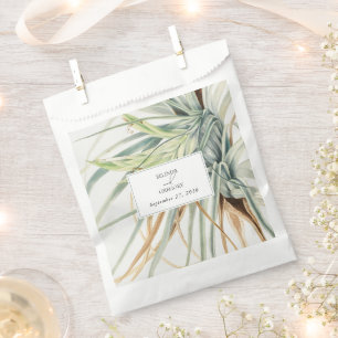 Sacolinha Casamento Botânico Neutral Bócio Russo com Aquarel