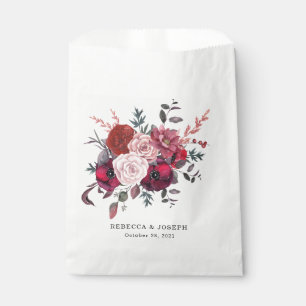 Sacolinha Casamento Burgundy Bloom