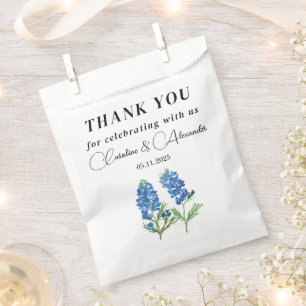 Sacolinha Casamento Chic Moderno Floral do Texas