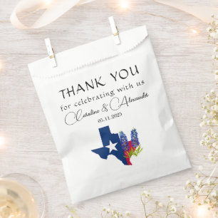 Sacolinha Casamento Chic Moderno Floral do Texas