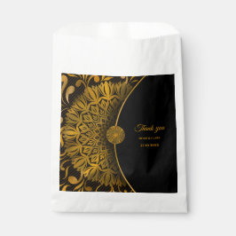 Sacolinha Casamento clássico de luxo elegante com mandala tr