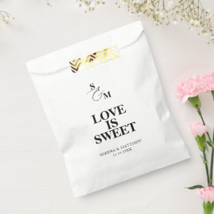 Sacolinha Casamento Clássico Monograma Amor é Doce