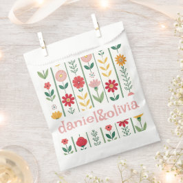 Sacolinha Casamento Colorido de Primavera Wildflower Meadow 