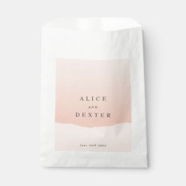 Sacolinha Casamento Colorido Simples e Minimalista Blush