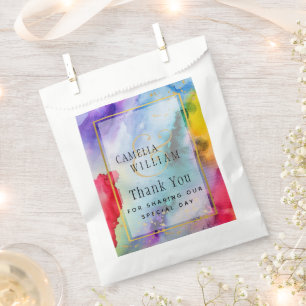 Sacolinha Casamento com álcool do Orgulho Arco-Íris LeahG