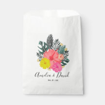 Casamento com Letra Tropical Desenhada à Mão no Ha