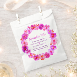 Sacolinha Casamento cor-de-água rosa me enrola confete