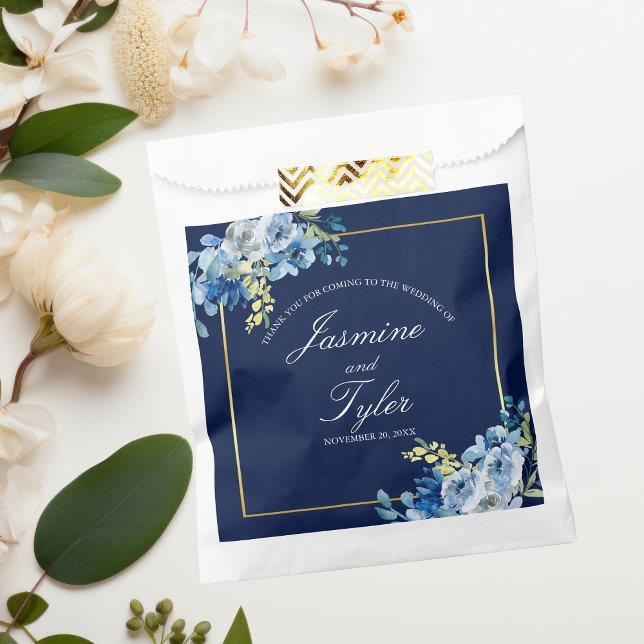 Sacolinha Casamento da Noite Personalizada da Elegante Flora (Criador carregado)