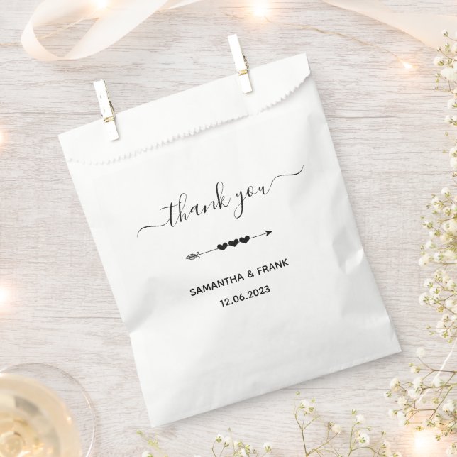 Sacolinha Casamento de Agradecimento Personalizado (Cortado)