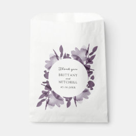 Sacolinha Casamento de Ametist Floral Romântico por Aquarela