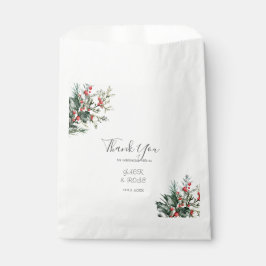 Sacolinha Casamento de Aquarela de Inverno