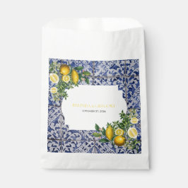Sacolinha Casamento de Azulejos portugueses com limões medit