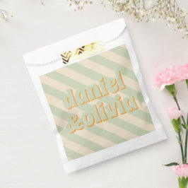 Sacolinha Casamento de Boho Colorido de Onda Colorida Retro 