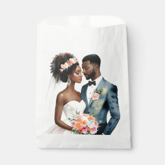 Sacolinha Casamento de Casal Bridal Afro-Americano