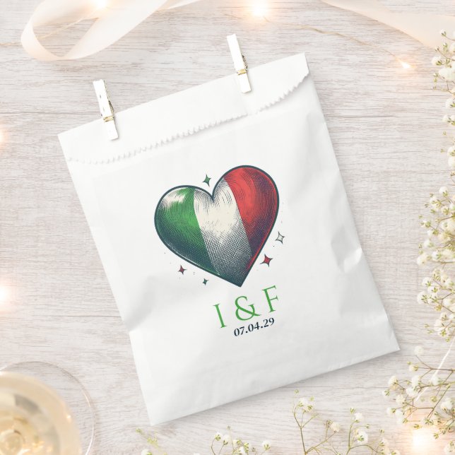 Sacolinha Casamento de Casal Italiano (Cortado)