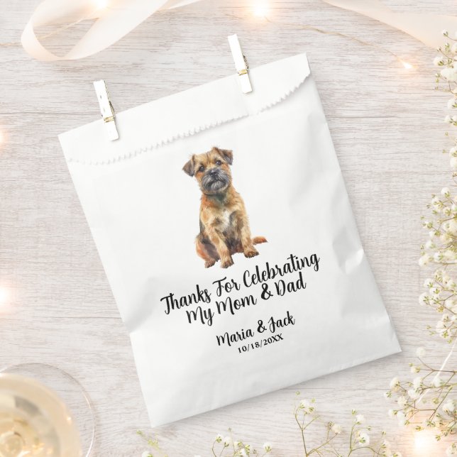 Sacolinha Casamento de Coquetel de Terrier Pet (Cortado)