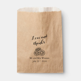 Sacolinha Casamento de Disias Brancas Florais Elegante