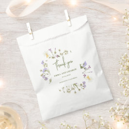 Sacolinha Casamento de flores silvestres simples do Chic boh
