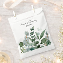 Casamento de Folhagem Verde Flora Aquarela 