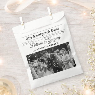 Sacolinha Casamento de Fotos Brancas e Negras