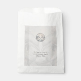 Sacolinha Casamento de Golfinhos Brancos Modernos