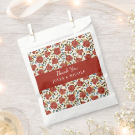 Sacolinha Casamento de Jardim de Pétalas Florais de Rosa Sel