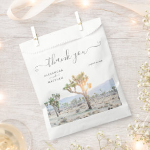 Sacolinha Casamento de Joshua Tree Boho Moderno Elegante