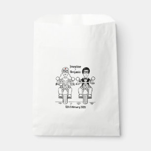 Sacolinha Casamento de motocicleta personalizado Biker