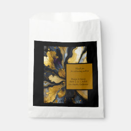 Sacolinha casamento de ouro negro de tendências