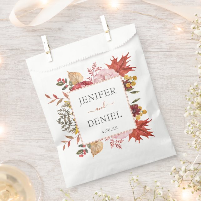 Sacolinha Casamento de outono Elegante (Cortado)