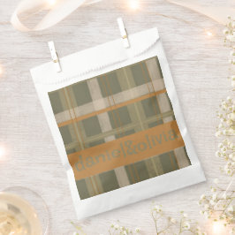 Sacolinha Casamento de Padrão de Tartan Celta Escocês