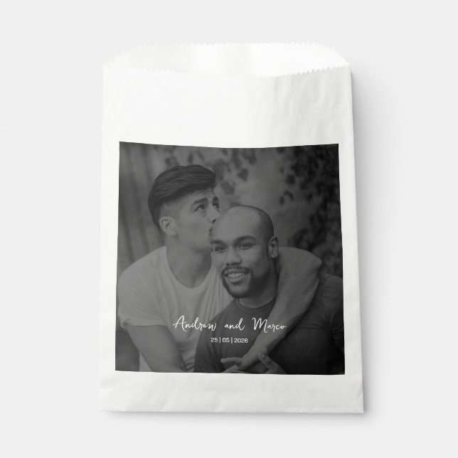 Sacolinha Casamento de Passagem de Embarque de Destino de Fo (Frente)