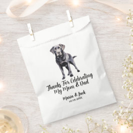 Sacolinha Casamento de Pet Personalizado Lab Preto