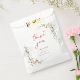 Sacolinha Casamento de rosas botânicos de Chic Rustic