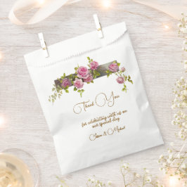 Sacolinha Casamento de Rosas de cor suave