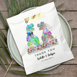 Sacolinha Casamento De Tema Dinossauro Obrigado