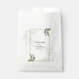 Sacolinha Casamento de Verde Minimalista Elegante