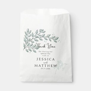 Sacolinha Casamento Elegante Eucalyptus Greenery Boho
