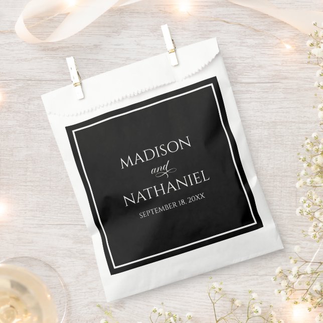 Sacolinha Casamento Elegante Minimalista Clássico (Cortado)